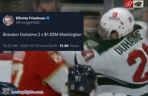 Image post by @hockeyfights on Instagram