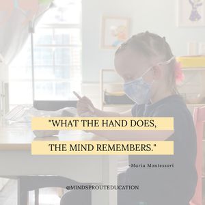Image post by @mindsproutmontessori on Instagram
