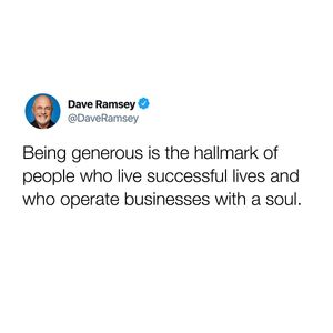 Image post by @daveramsey on Instagram