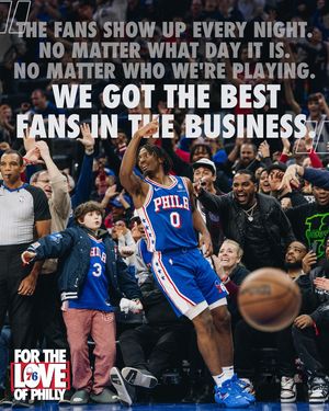 Image post by @sixers on Instagram