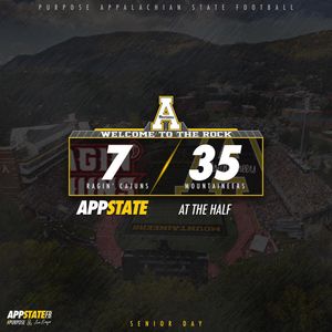 Image post by @appstate_fb on Instagram
