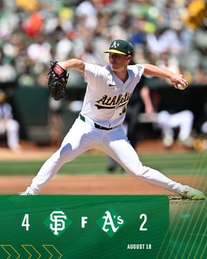Image post by @Athletics on Twitter/X