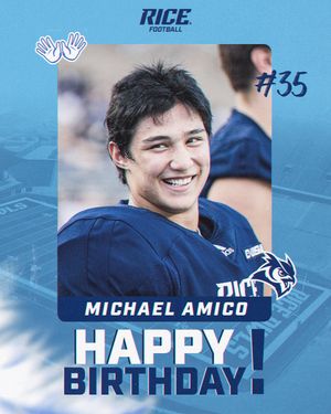 Image post by @RiceFootball on Twitter