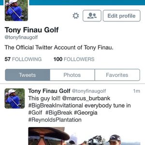 Image post by @tonyfinaugolf on Instagram