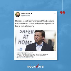 Image post by @rockthevote on Instagram
