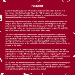 Image post by @FlyQuestRED on Twitter