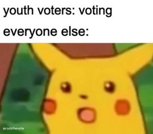 Image post by @rockthevote on Instagram