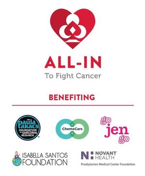 Image post by @allintofightcancer on Instagram