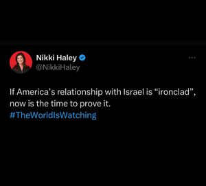 Image post by @nikkihaley on Instagram
