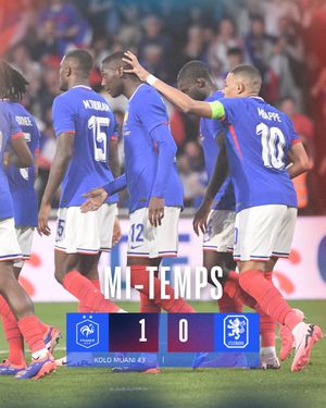 Image post by @equipedefrance on Twitter