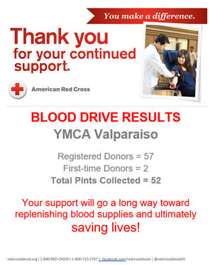 Image post by @ValparaisoFamilyYMCA on Facebook