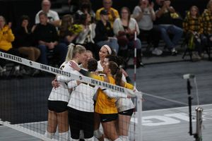 Image post by @IowaVolleyball on Twitter