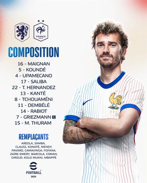 Image post by @equipedefrance on Twitter