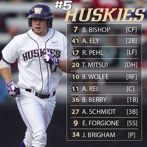 Image post by @uw_baseball on Instagram