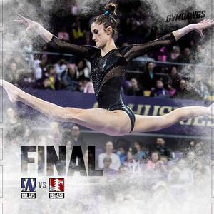 Image post by @uwgymnastics on Instagram