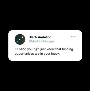 Image post by @blackambitionprize on Instagram