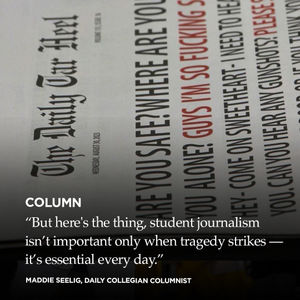 Image post by @dailycollegian on Instagram