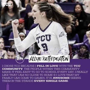 Image post by @tcuvolleyball on Instagram