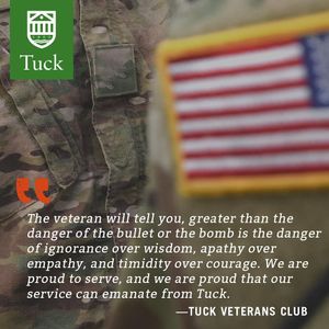 Image post by @tuckschool on Instagram