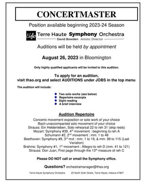 Image post by @terrehautesymphony on Instagram