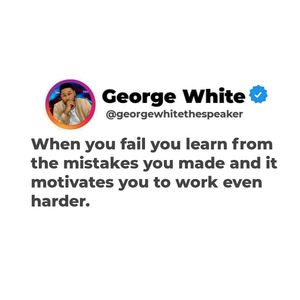 Image post by @iamgeorgewhitethespeaker on Instagram
