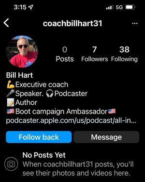 Image post by @coachbillhart on Instagram