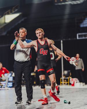 Image post by @gwuwrestling on Instagram