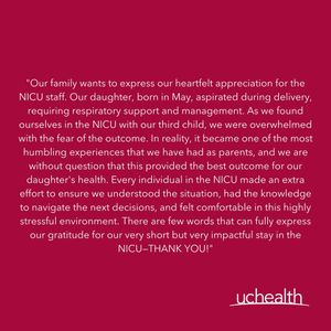 Image post by @uchealthnocofoundation on Instagram