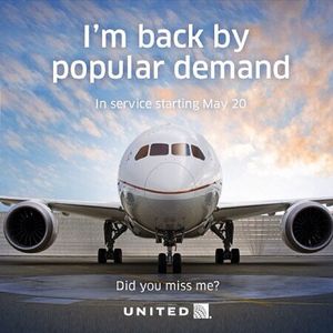 Image post by @united on Instagram
