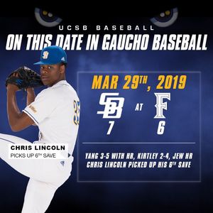 Image post by @ucsb_baseball on Instagram