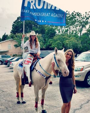 Image post by @laraleatrump on Instagram