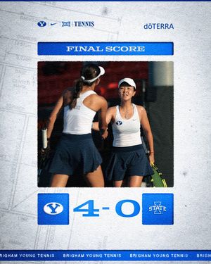 Image post by @byuwtennis on Twitter