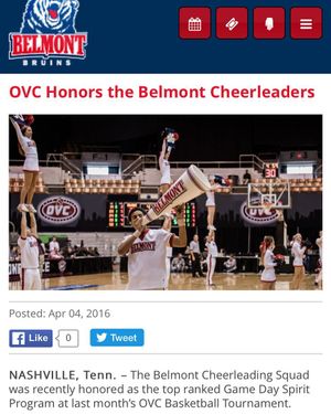 Image post by @belmont_cheer on Instagram