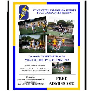 Image post by @calstormsoccer on Instagram