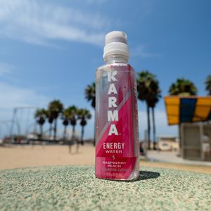 Image post by @drinkkarmawater on Instagram