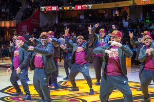 Image post by @CavsEntertainmentTeams on Facebook