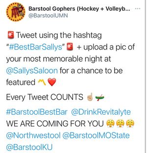 Image post by @barstoolgophers on Instagram
