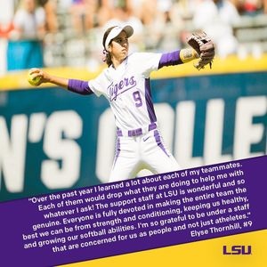 Image post by @lsusoftball on Instagram