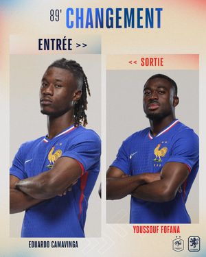 Image post by @equipedefrance on Twitter