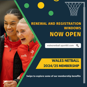 Image post by @walesnetball_ on Instagram