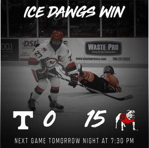 Image post by @UGAHockey on Twitter