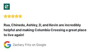 Image post by @ColumbiaCrossingAPTS on Facebook
