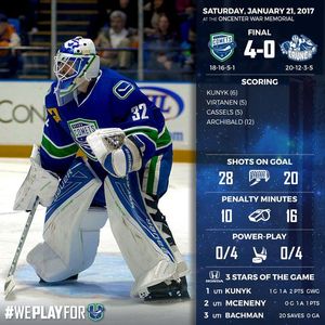 Image post by @UticaComets on Facebook
