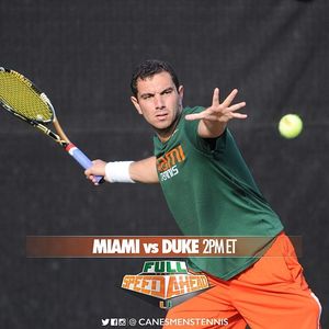 Image post by @canesmenstennis on Instagram
