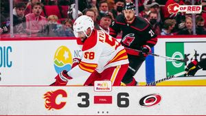 Image post by @nhlflames on Twitter