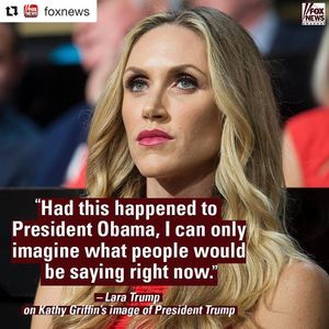 Image post by @laraleatrump on Instagram