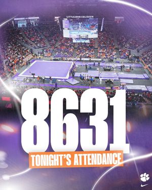 Image post by @ClemsonGym on Twitter