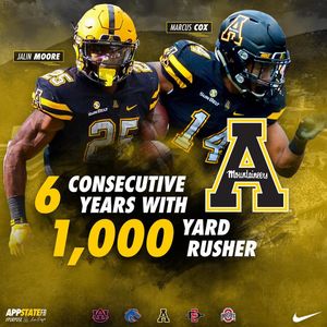 Image post by @appstate_fb on Instagram