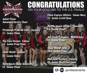 Image post by @theusfinals on Instagram