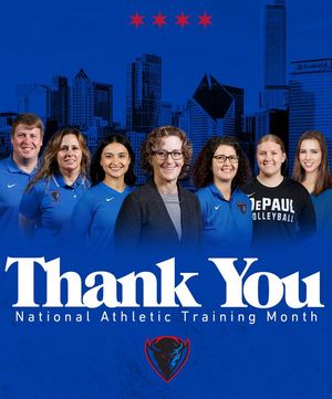 Image post by @DePaulBlueDemons on Facebook